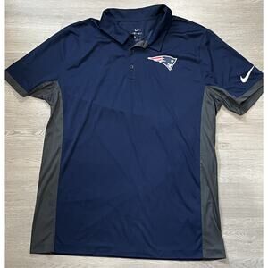 Men's NIKE New England Patriots Dri-Fit Swoosh Logo Polo Shirt XL